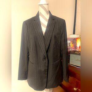 H&M Black Pinstripe Blazer